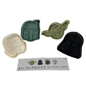 Williams Sonoma Star Wars Cookie Cutter Set of 4 Plastic Spring‎